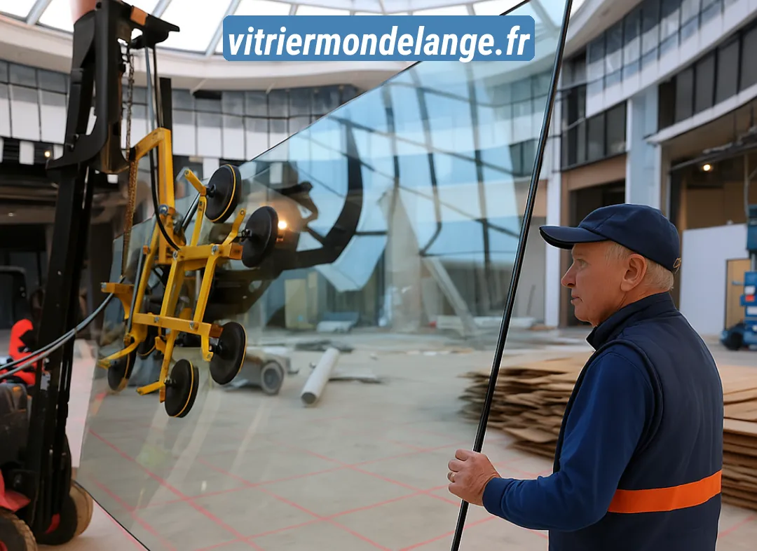 Remplacement de vitrine magasin Mondelange